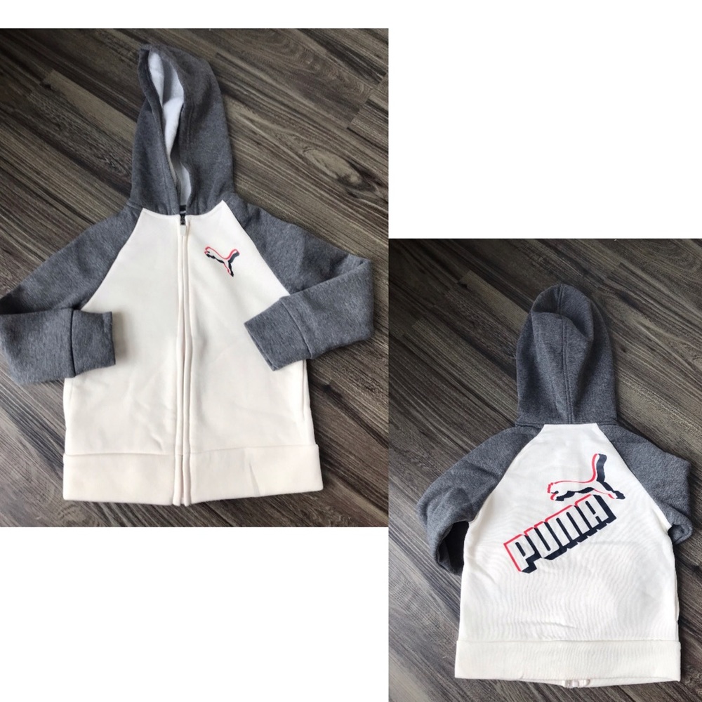 PUMA BOYS ZIP UP HOODIE SIZE 4